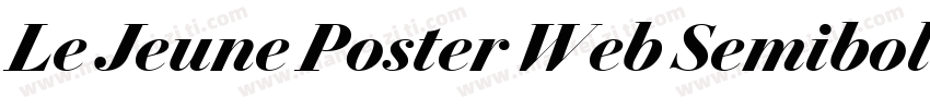 Le Jeune Poster Web Semibold字体转换